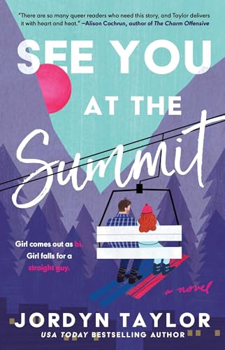 Book cover: "See You at the Summit" with a couple on a ski lift.