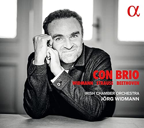CD cover featuring composer Jörg Widmann and text "Con Brio.
