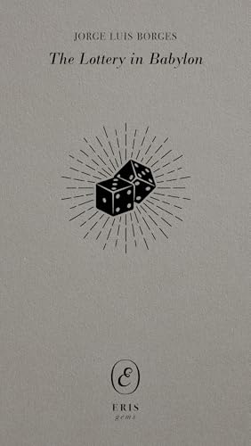 Book cover with gray background, title, author name, and a central illustration of dice.