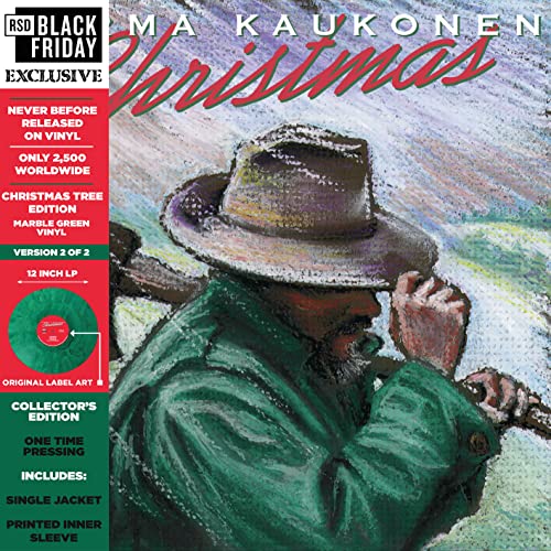 Vinyl album cover featuring a drawing of a man in a hat and green coat.