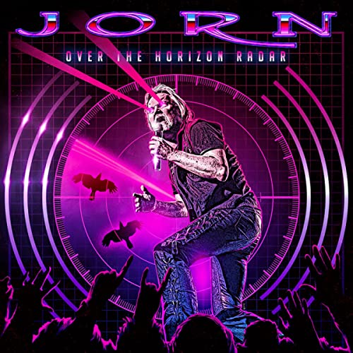 Album cover for Jorn’s “Over The Horizon Radar” featuring a singer and radar imagery.