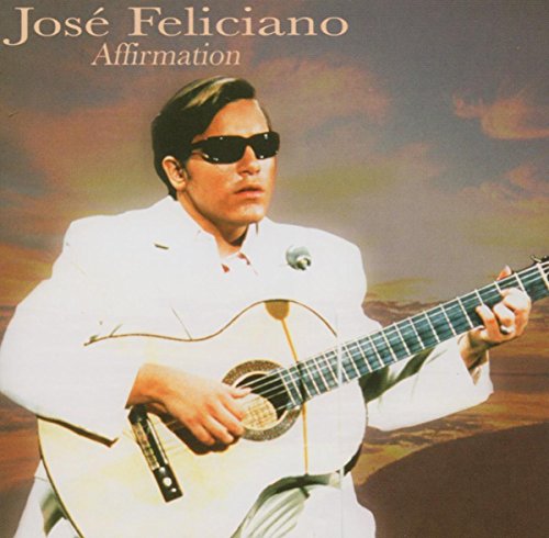 José Feliciano in sunglasses playing an acoustic guitar on album cover.