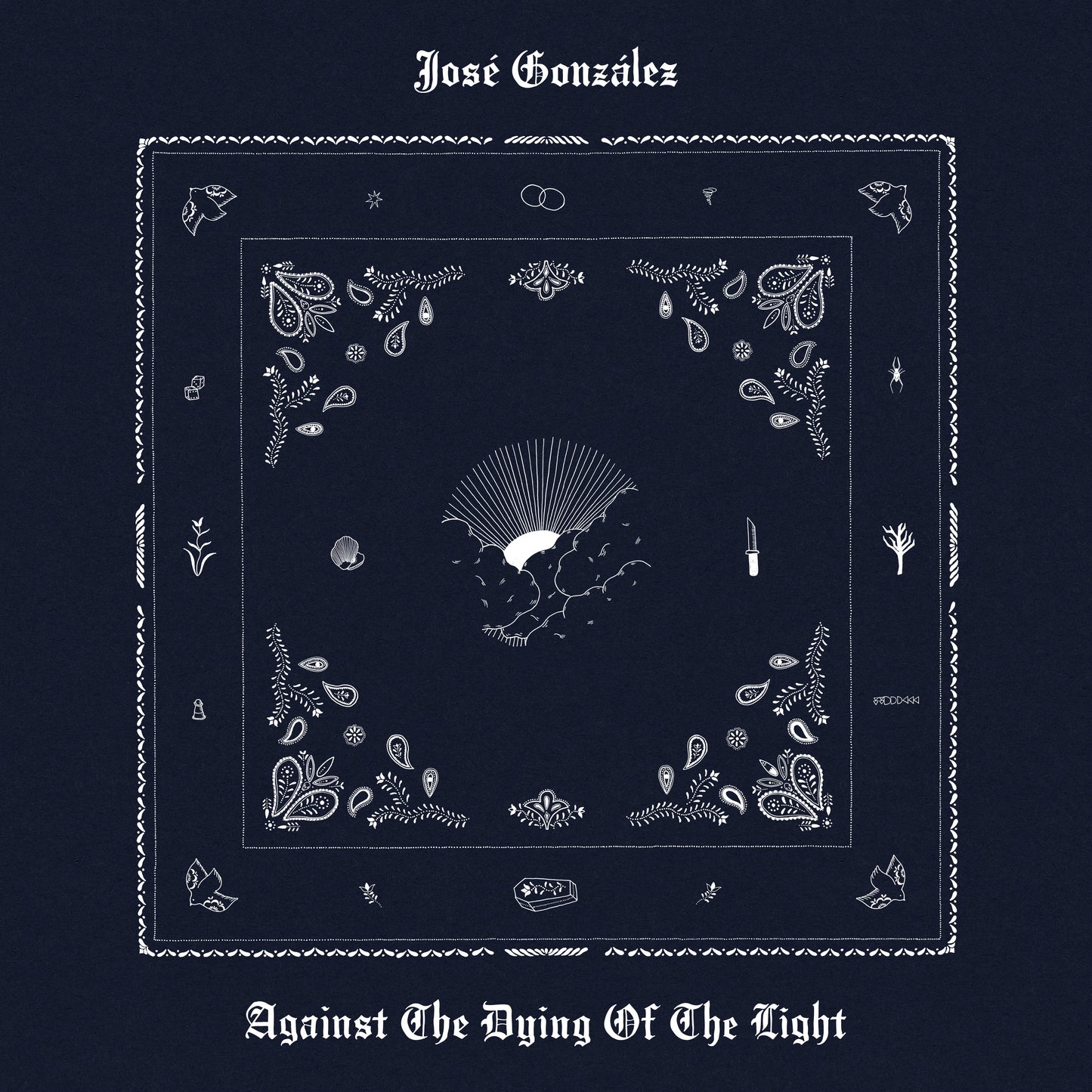 CD cover for José González's "Against The Dying Of The Light" album.