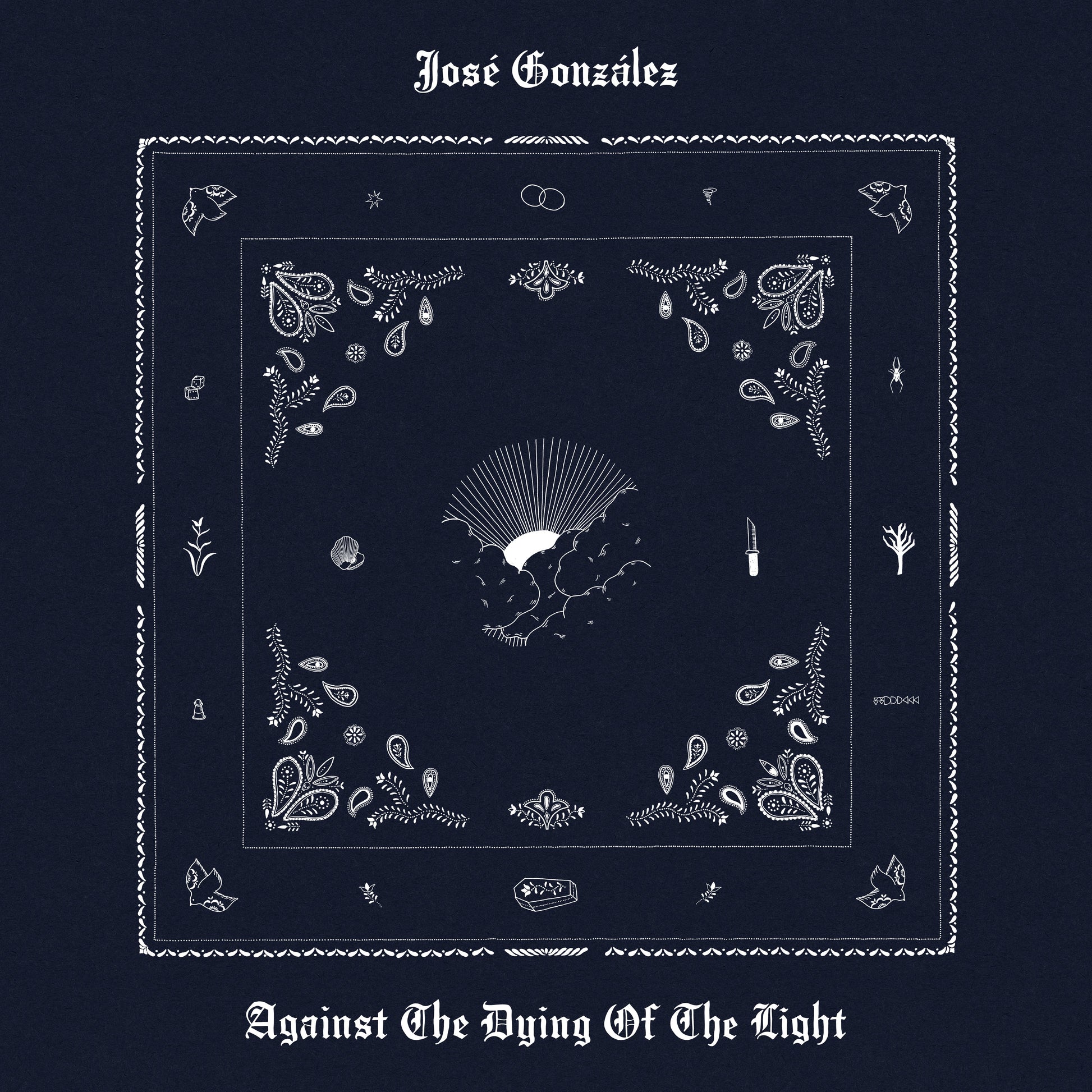 CD cover for José González's "Against The Dying Of The Light" album.