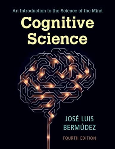 Book cover for Cognitive Science featuring a glowing circuit board brain on black background.