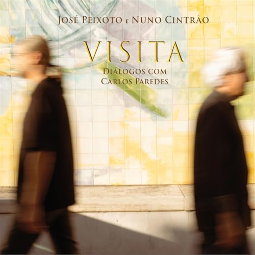 CD cover: two blurred figures walking past tiled wall art.