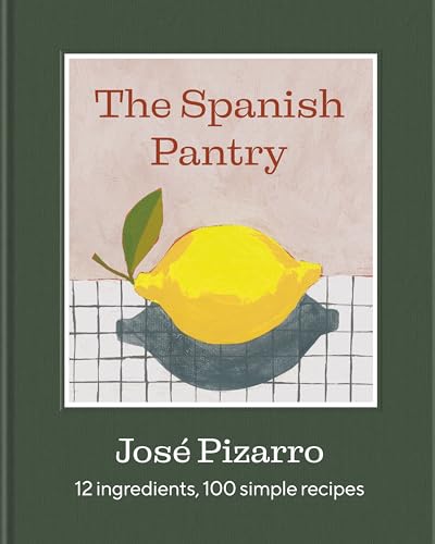 Book cover titled The Spanish Pantry by José Pizarro featuring a lemon illustration.