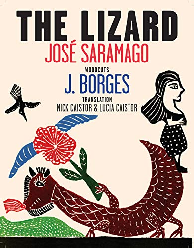 Book cover for "The Lizard" featuring a red dragon and floral illustrations.