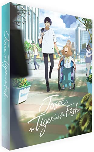 Josee, the Tiger and the Fish" Blu-ray cover with two young people.