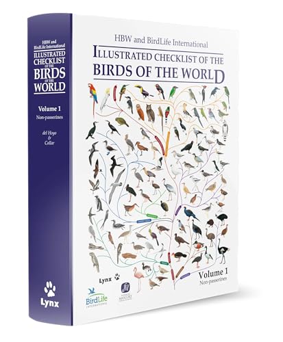 Book cover featuring illustrated birds, titled “Illustrated Checklist of the Birds of the World.”