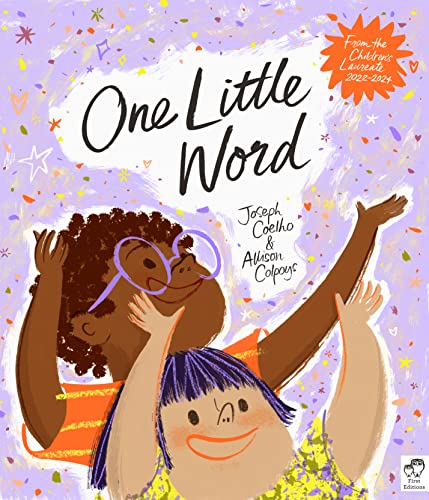Book cover with illustration of two children looking upwards.