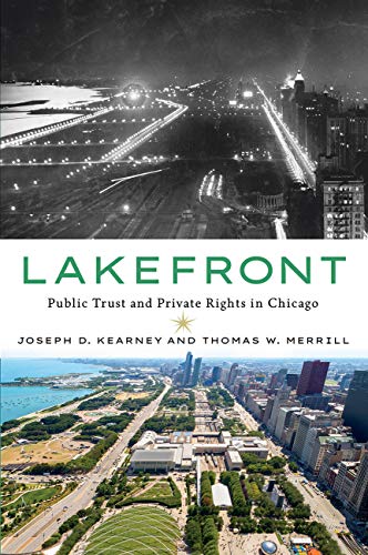 Book cover with Chicago lakefront views, split between historical and modern imagery.
