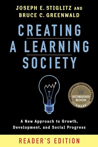 Book cover: "Creating a Learning Society" with a lightbulb graphic.