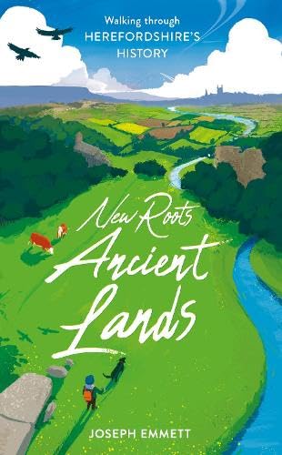 Book cover depicting a green landscape with a river and distant castle.