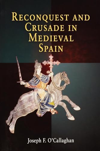 Book cover: Medieval knight on horseback with sword and cross.