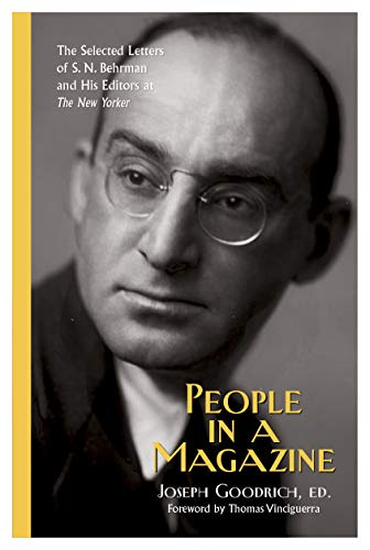 Book cover featuring a black and white portrait of S.N. Behrman.