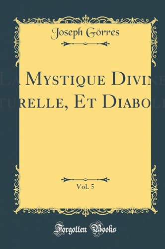 Pale yellow book cover with ornate border, title “Mystique Divine” and “Vol. 5”.