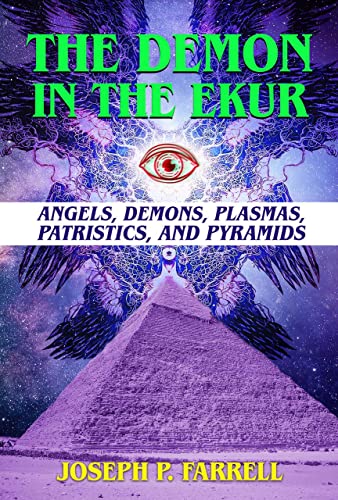 Book cover with pyramid, eye, wings, and colorful, mystical text.