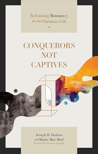 Book cover with abstract shapes and text: "Conquerors Not Captives.