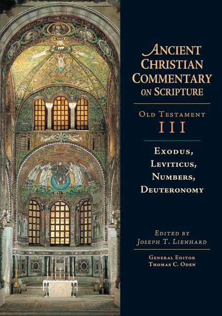 Book cover featuring a Byzantine mosaic and text: "Exodus, Leviticus, Numbers, Deuteronomy.