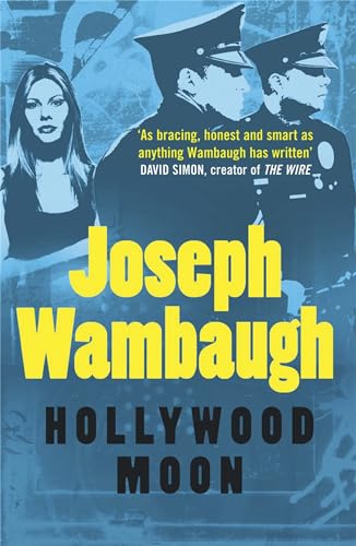 Book cover: "Hollywood Moon" by Joseph Wambaugh, featuring portraits and blue tones.