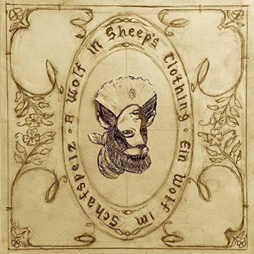 Hand-drawn CD cover with a lamb’s head inside an ornate frame.