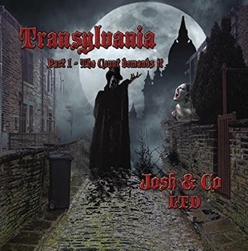 CD cover: Dracula figure before a castle under a full moon.