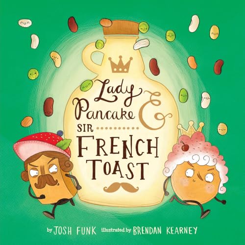 Book cover featuring cartoon pancake and French toast characters with crowns.