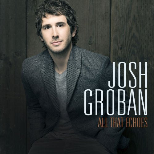 Josh Groban album cover, portrait of a man in a gray jacket.