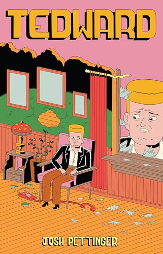 Book cover: illustrated man in a room, broken window, titled "Tedward".