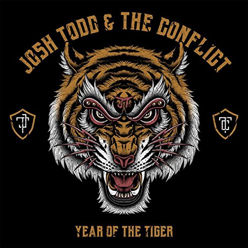 Album cover: tiger face with text “Josh Todd & The Conflict - Year Of The Tiger”.