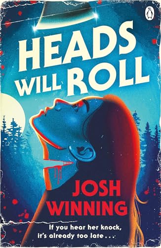 Book cover showing a blue-skinned woman with a detached head against a forest background.