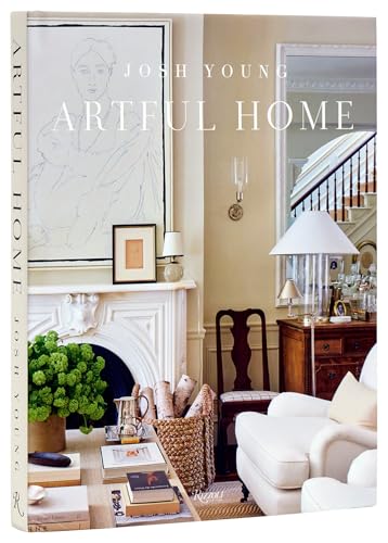 Book cover showing a stylish, neutral-toned living room with a fireplace and white armchair.