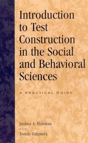 Book cover: "Introduction to Test Construction in the Social and Behavioral Sciences.