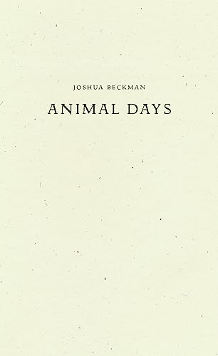 Cream-colored book cover with the title "Animal Days" in dark text.