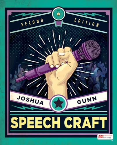 Book cover: hand holding microphone, title "Speech Craft," second edition.