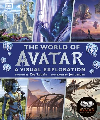 Book cover for The World of Avatar featuring Na'vi characters and landscapes from Pandora.