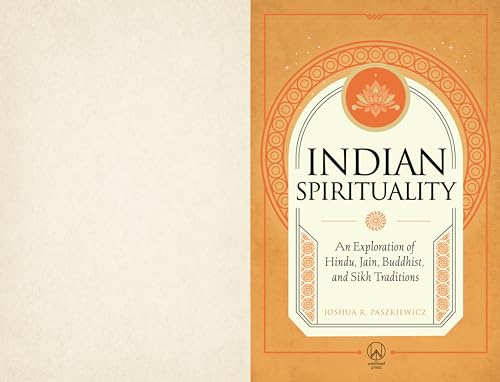Book cover for “Indian Spirituality” with floral and geometric designs.