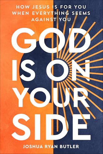 Book cover with bold text "God Is On Your Side" and orange sunburst.