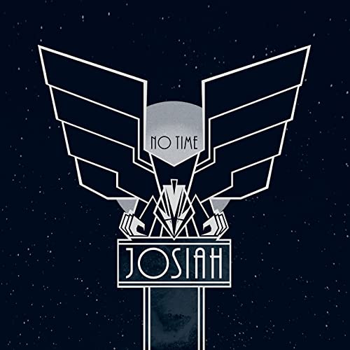 Album cover for Josiah’s “No Time” featuring a white geometric design.