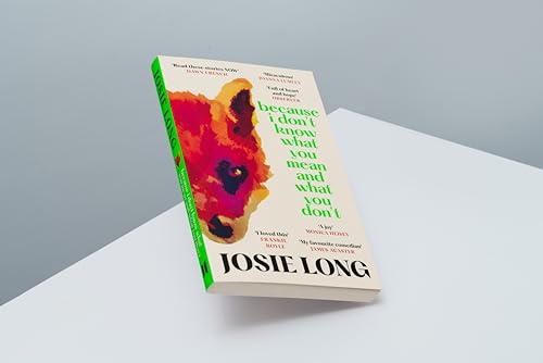 Book cover with a colorful dog portrait and white text.