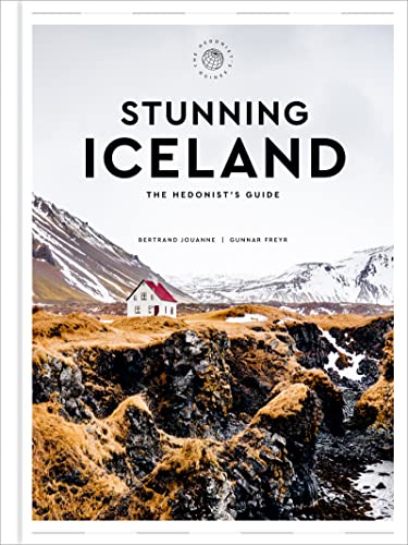 Book cover showing a white house in a snowy Icelandic landscape with rocky terrain.