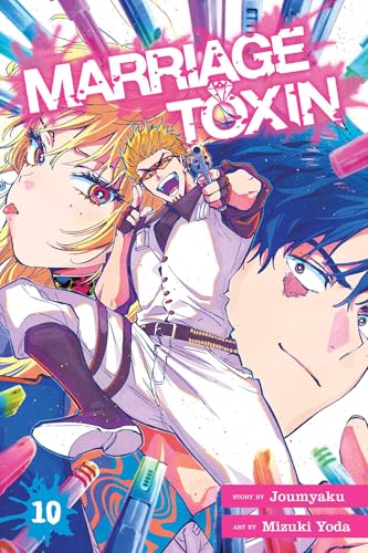 Manga cover featuring three characters with dramatic expressions and colorful backgrounds.