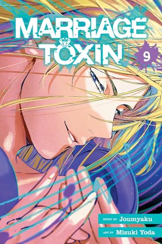 Manga volume 9 cover with a close-up of a blonde character’s face.