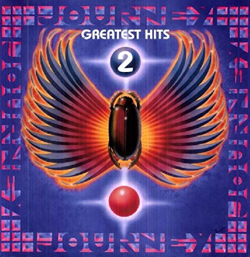 Journey’s “Greatest Hits Vol. 2” album cover with wings and a beetle.