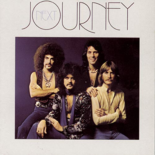 Journey band portrait on the album cover “Next,” 1977.