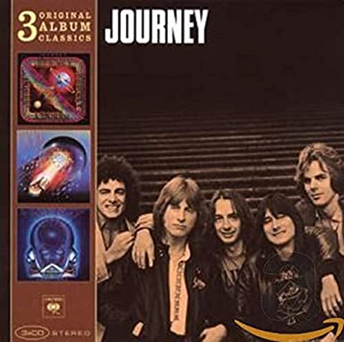 Journey album cover featuring the band and album art panels.