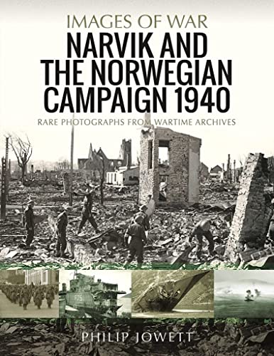 Book cover: “Narvik and the Norwegian Campaign 1940” with wartime ruins.