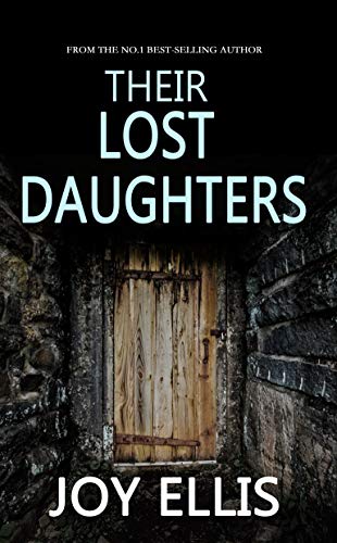 Book cover: “Their Lost Daughters” with a dark, stone doorway image.