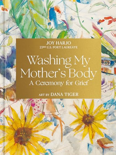 Book cover with gold text on a floral watercolor background.